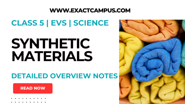 The Story Of Synthetic Materials | Class 5 Science Chapter - Exact Campus